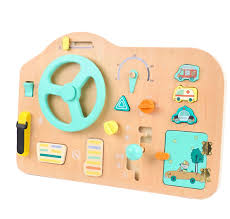 Tableau Montessori en Bois pour Bébé - 10 Activités Éducatives