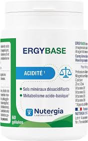 Nutergia – Équilibre Acido-Basique & Enzymes Digestives – 60 Gélules