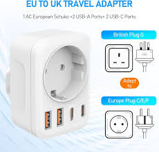 Adaptateur de Voyage UK Clomnpe