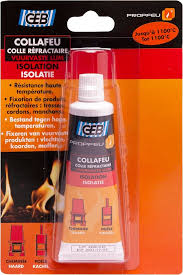 Colle Réfractaire COLLAFEU 50 ml pour Fours et Cheminées