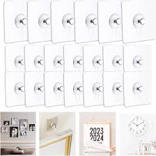 Fixation Murale Adhésive 20pcs - Accroche Tableau SANS Percer