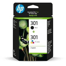 Pack de 2 Cartouches d'Encre HP 301 - Noir et Couleurs