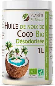 Huile de Coco Bio Désodorisée 1L - Planète au Naturel